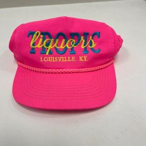 Vintage Tropic Liquors Louisville, KY Neon Pink Snapback